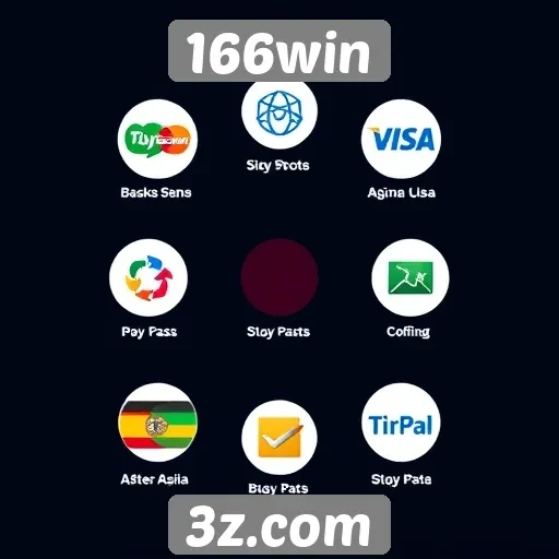 Sistemas de pagamento disponíveis no 166win